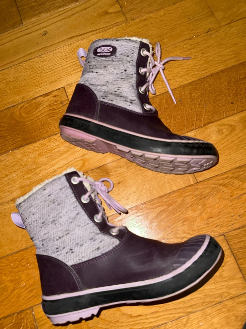 Keen Kids Purple Insulated Rain & Snow Boots